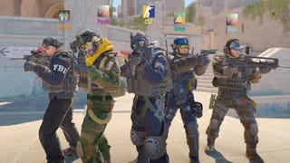 Counter-Strike 2 header image showing five players lined up and aiming their guns