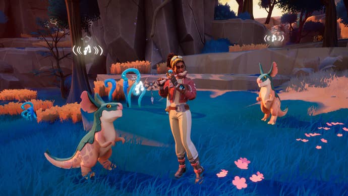 Befriending two cute creatures by playing a flute tune in Creatures Of Ava.