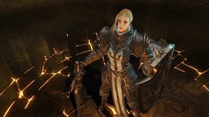 The Crusader class in Diablo Immortal