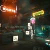 A market scene in Cyberpunk 2077: Phantom Liberty, with DLSS 3.5 Ray Reconstruction switched off.