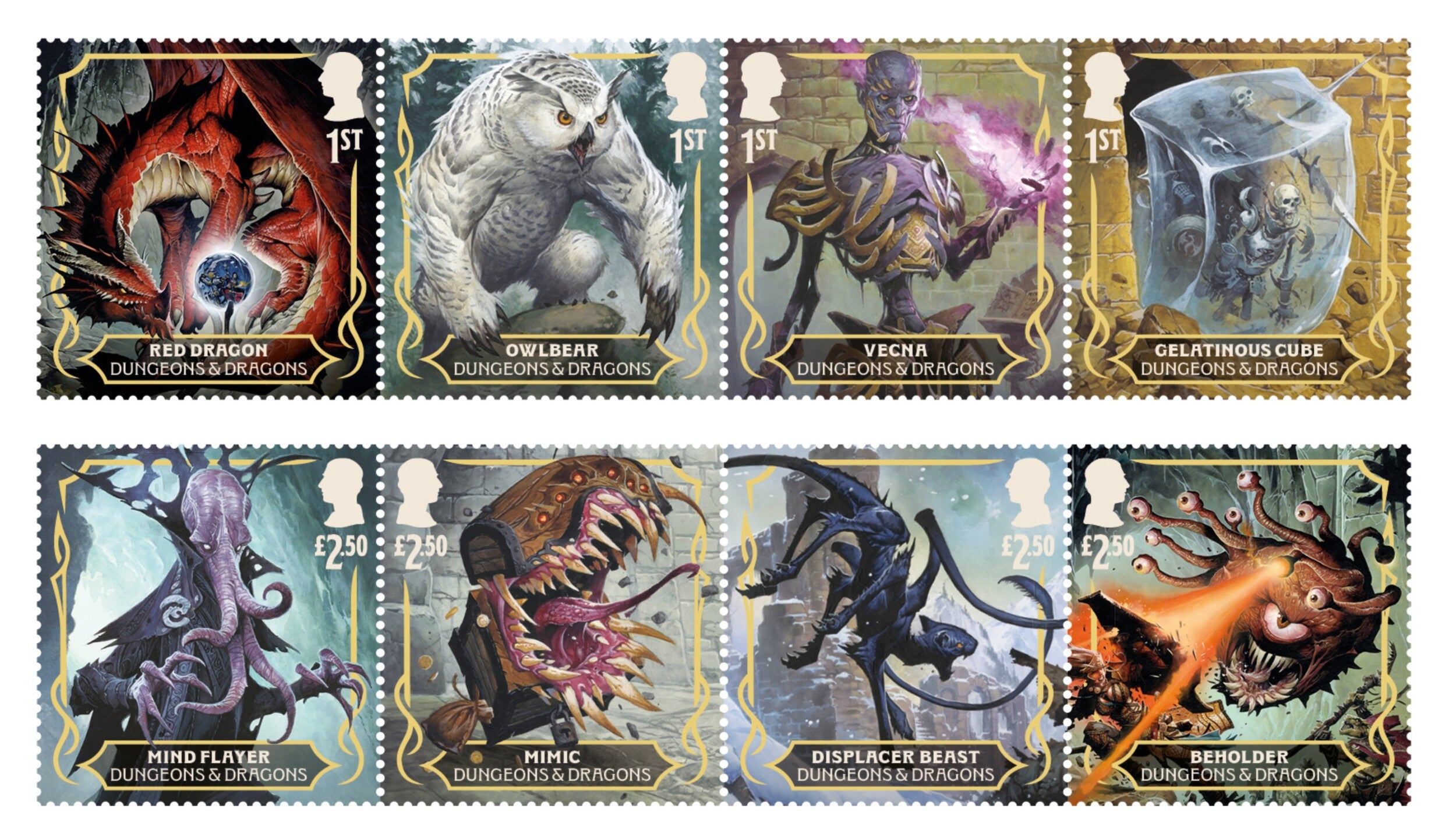 D&amp;D stamp set.