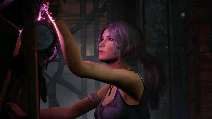 Lara Croft in Dead by Daylight