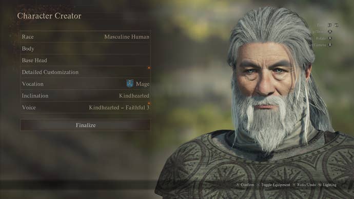 Gandalf, as a pawn in Dragon's Dogma 2.