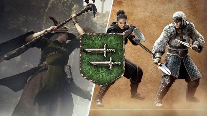 Split image featuring a thief and mage in Dragon’s Dogma 2.