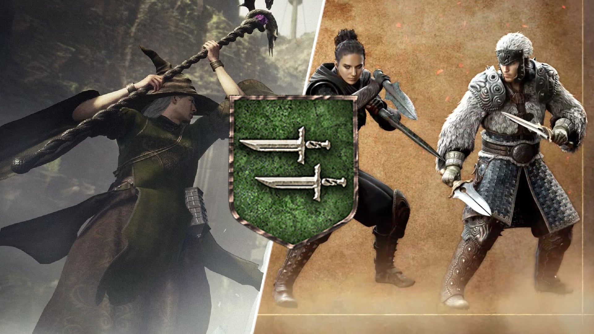 Split image featuring a thief and mage in Dragon's Dogma 2. - 1