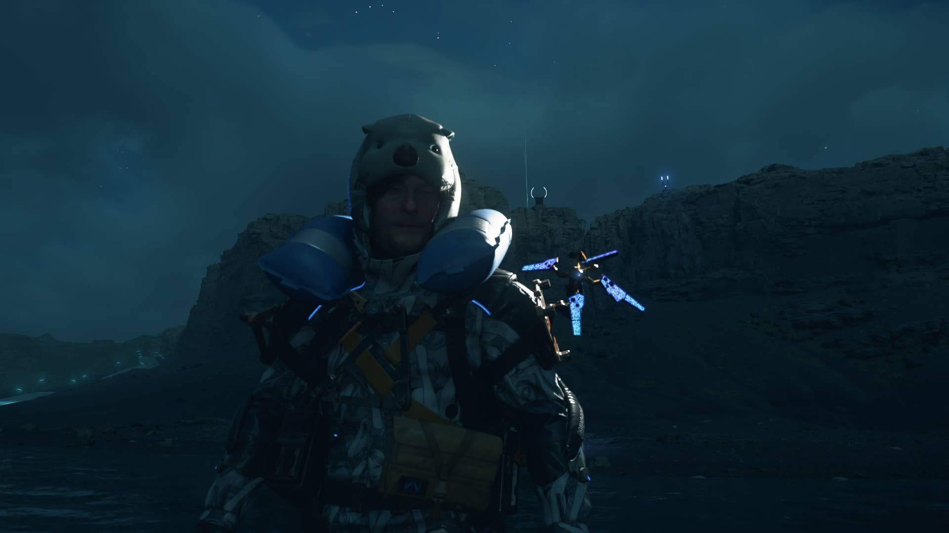 Death Stranding 2 otter hood.