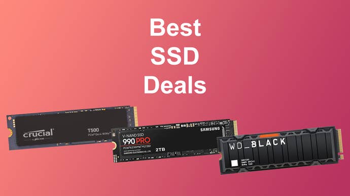 Best SSD deals featuring Crucial T500, Samsung 990 Pro and WD Black SN850X with heatsink.