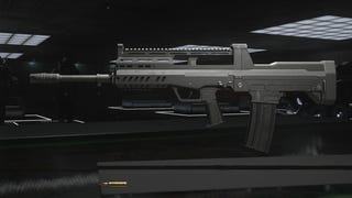 A close-up of the DG-58 from Modern Warfare 3.