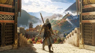 Assassin's Creed Jade's custom player character looks out on the game's Ancient China world.