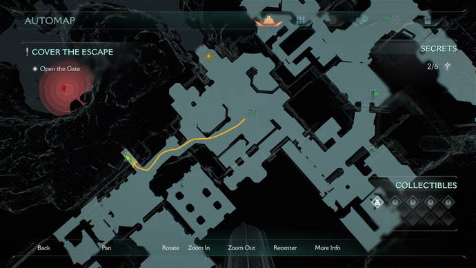 A route - leading to the Toy Imp secret collectible - is drawn on the Village of Khalim map in DOOM: The Dark Ages