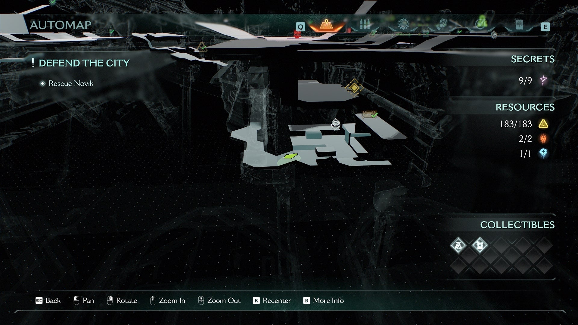 The location of the ninth secret location in The Siege Part 2 chapter of DOOM: The Dark Ages - a Life Sigil - is shown on the map - 12