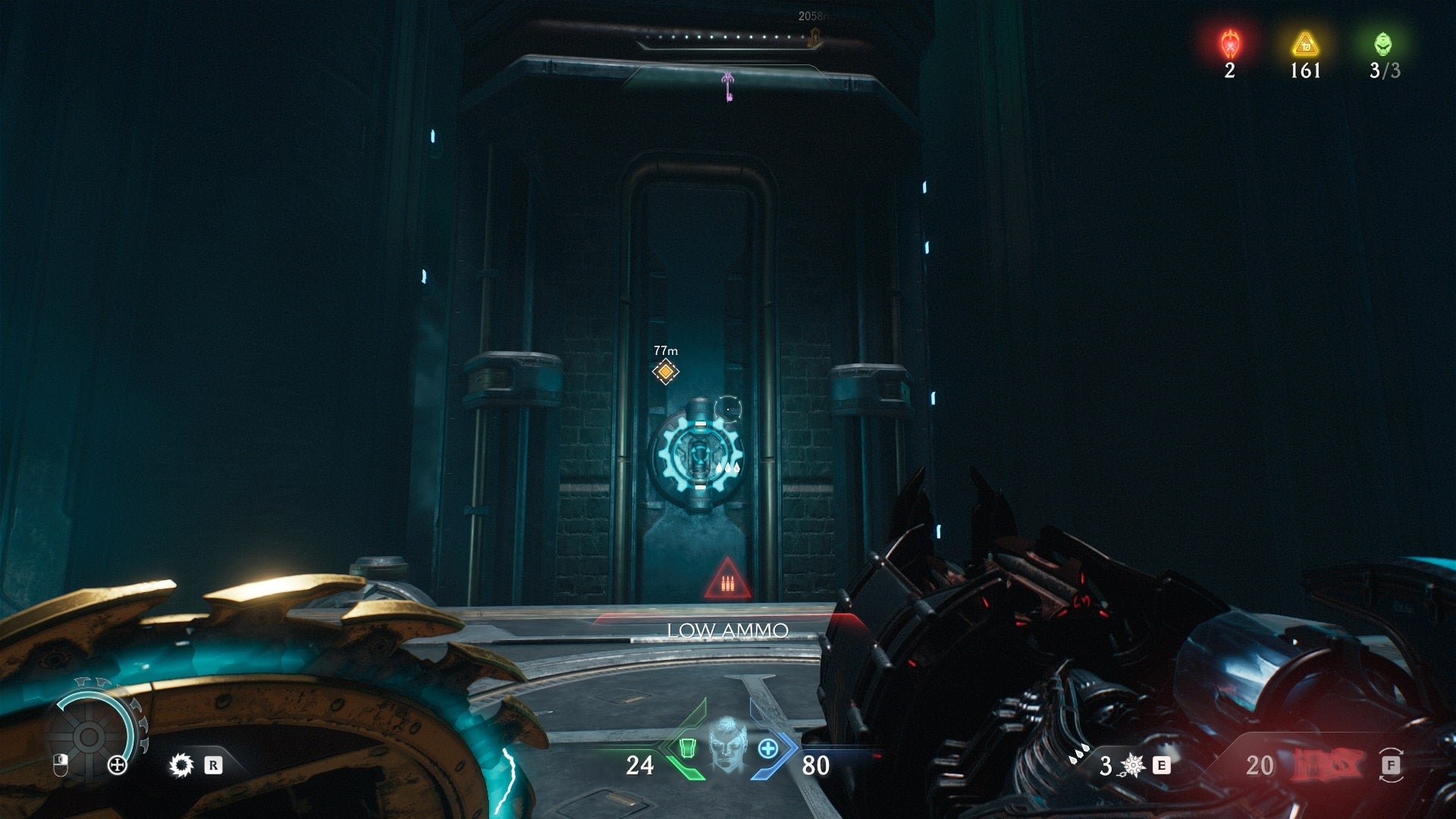 The player looks at an Energy Node in DOOM: The Dark Ages' Ancestral Forge chapter - 19