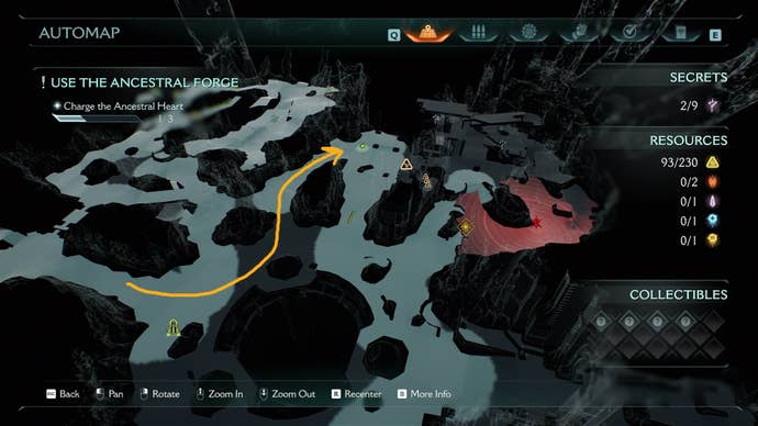 The location of a wolf statue is marked on the map in DOOM: The Dark Ages' Ancestral Forge chapter