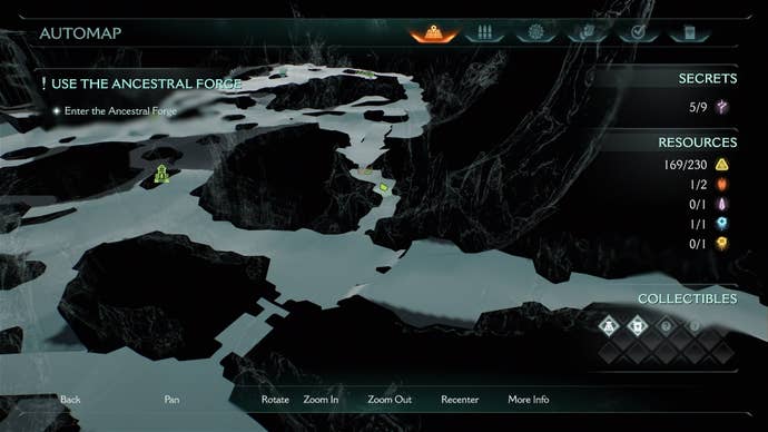 The location of a wolf statue is marked on the map in DOOM: The Dark Ages' Ancestral Forge chapter
