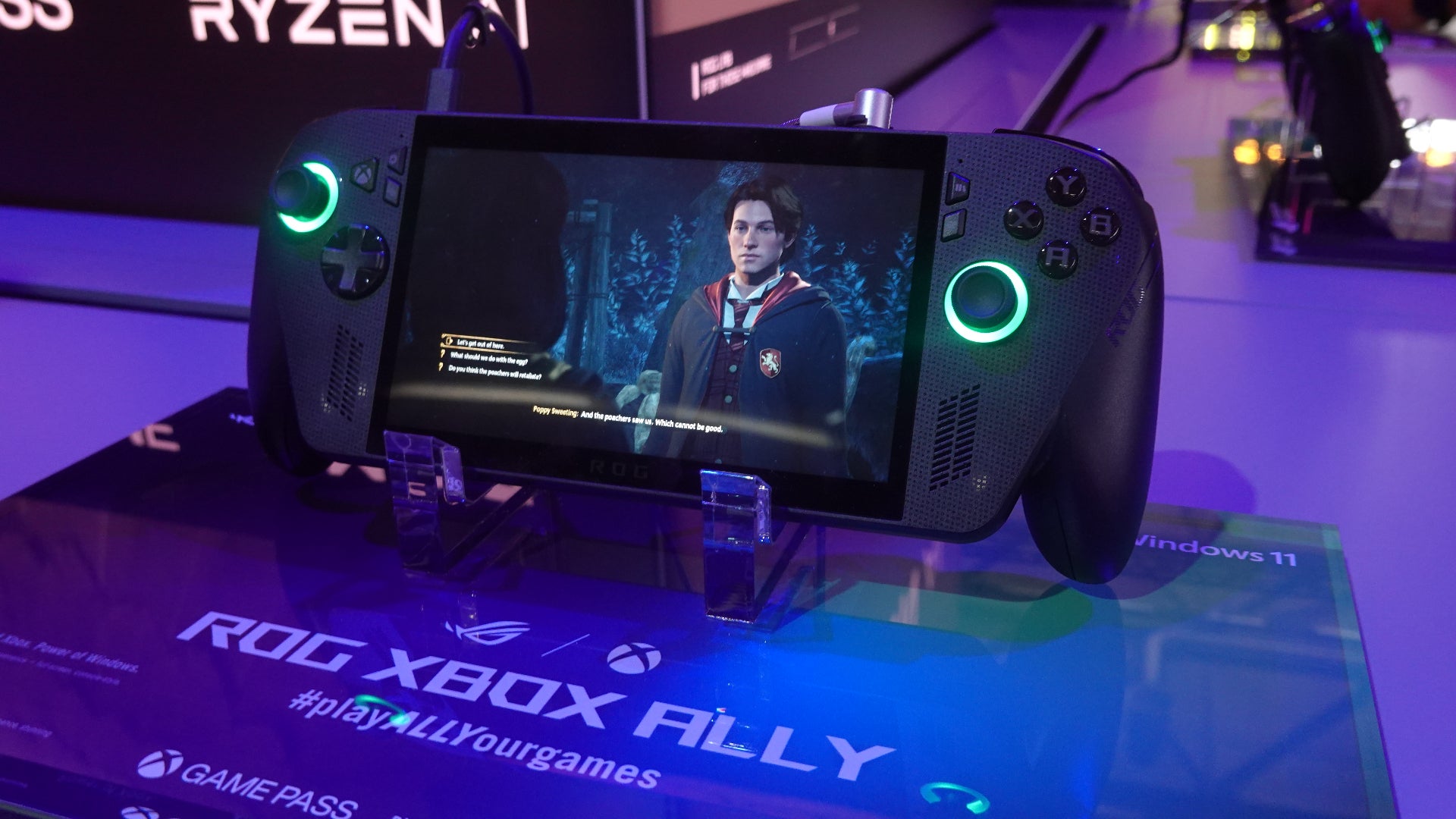 Xbox ROG Ally X in black