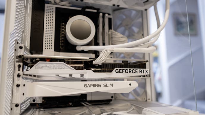 the finished system with new graphics card installed