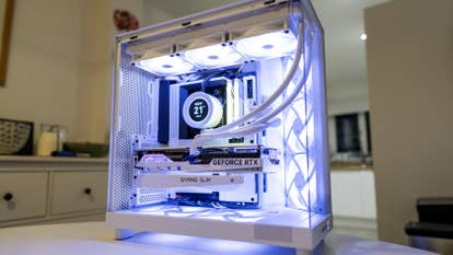 the finished system turned on
