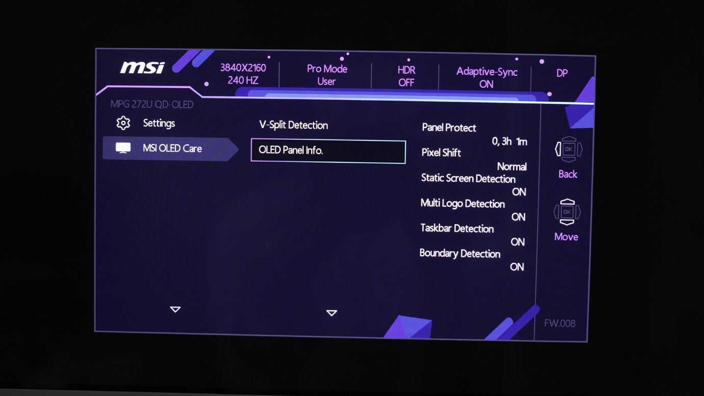 osd settings msi 272urx