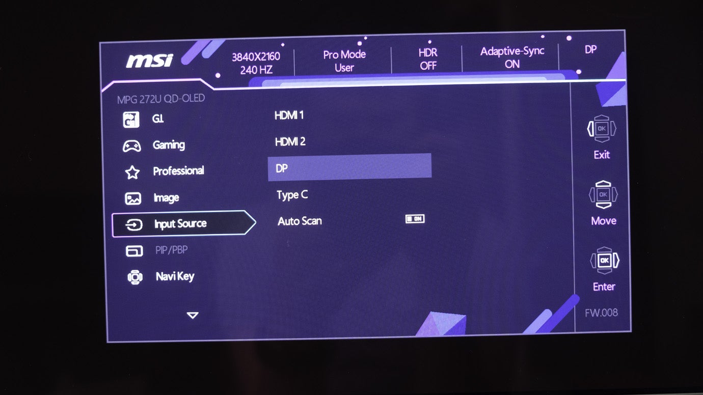 osd settings msi 272urx