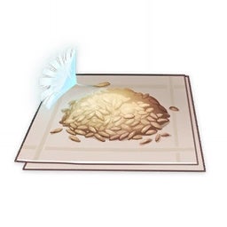 Menu view of Dandelion Seed material in Genshin Impact.