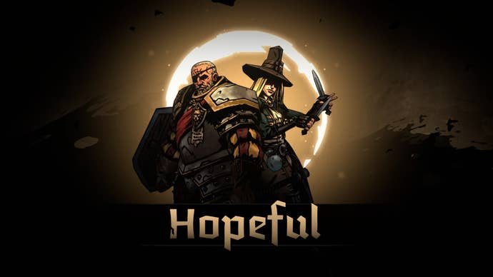 A warrior and mage get a positive ‘hopeful’ buff in Darkest Dungeon 2