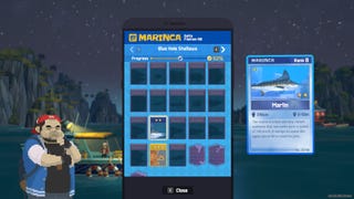 The description of the Marlin in the Marinca App in Dave the Diver is shown