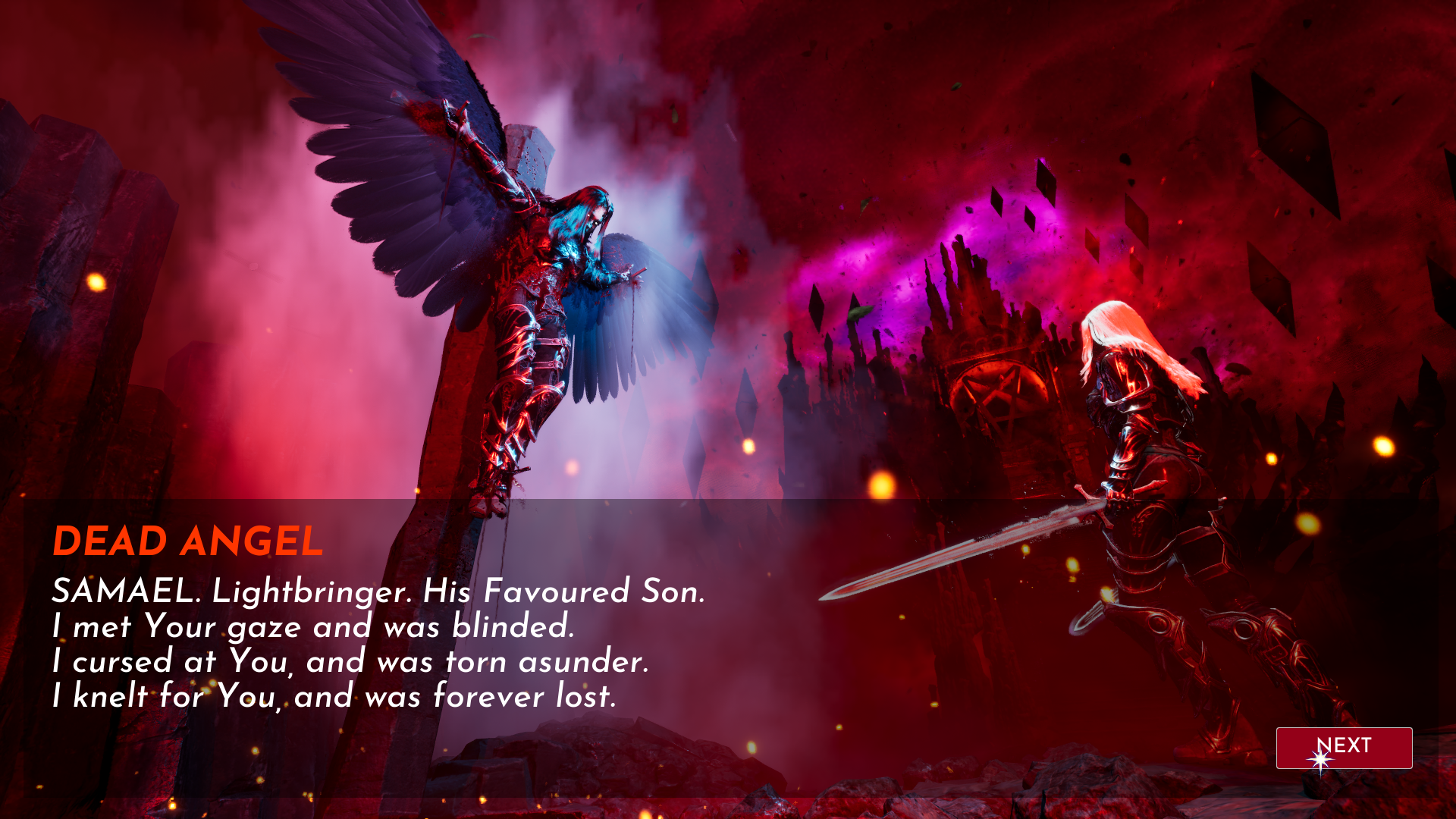 Fallen sees Astra being sent to hell in order to shut it down.