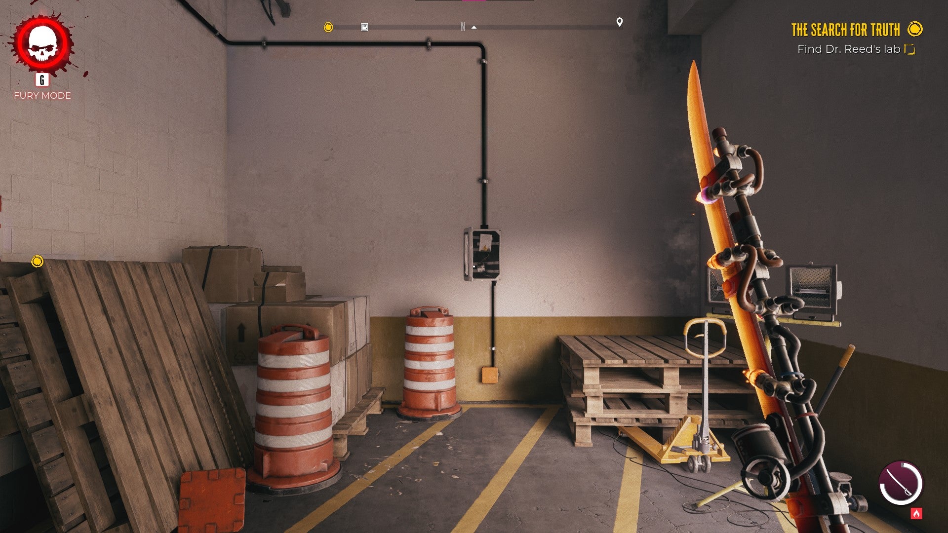 The player looks at a fuse enabling a maglock in Dead Island 2 - 4