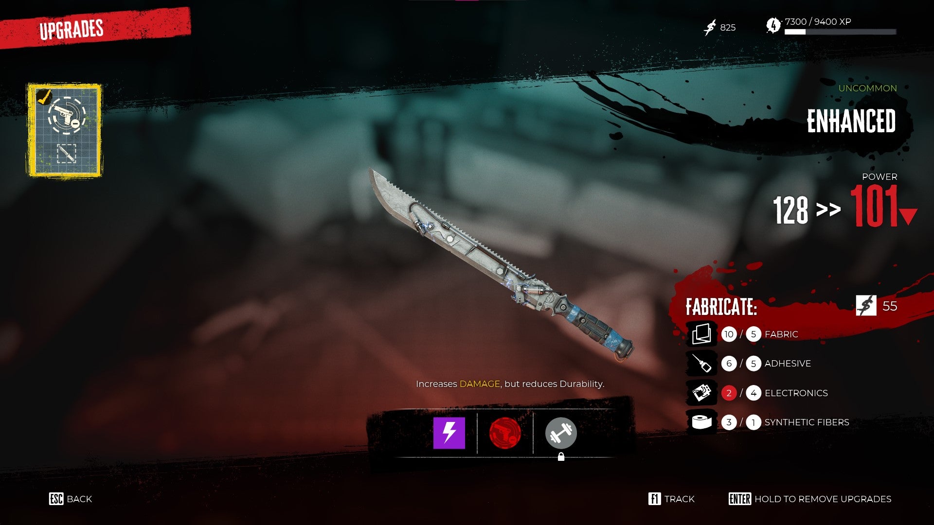 The player upgrades their katana with a mod in Dead Island 2 - 4