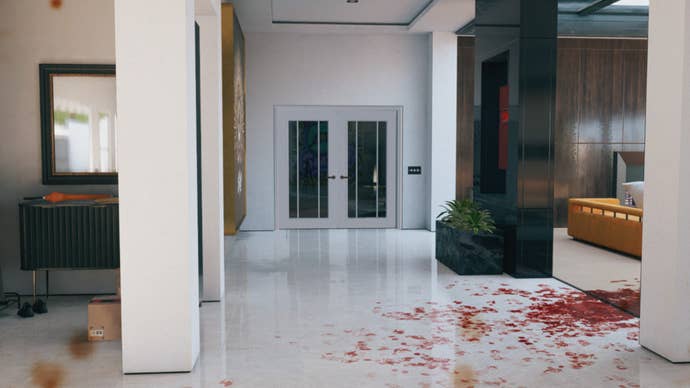 Dead Island 2 screenshot showing the entrance to the Goat Pen Master Bedroom.