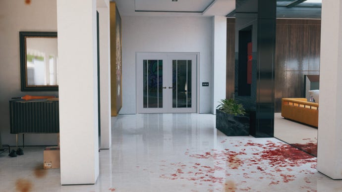 Dead Island 2 screenshot showing the entrance to the Goat Pen Master Bedroom.