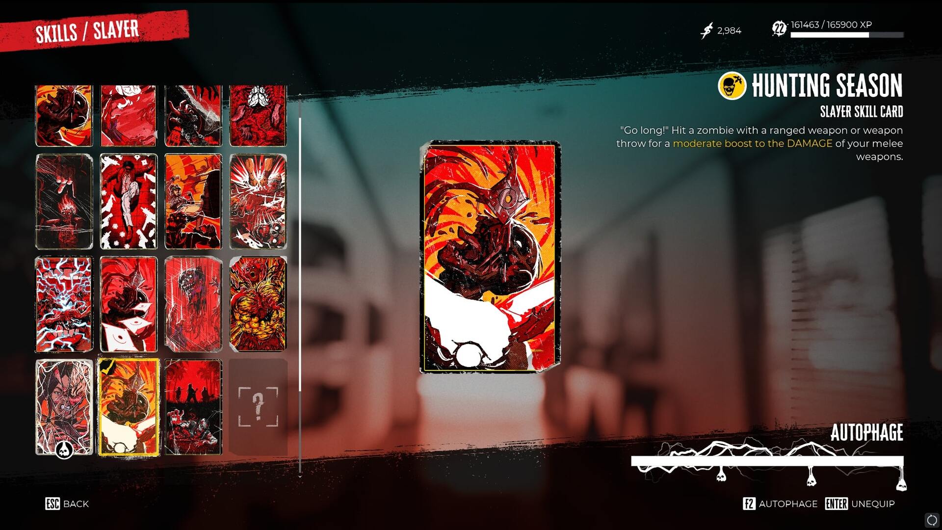 The Hunting Season Slayer card in Dead Island 2 is shown - 7