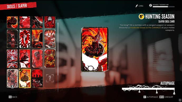 The Hunting Season Slayer card in Dead Island 2 is shown