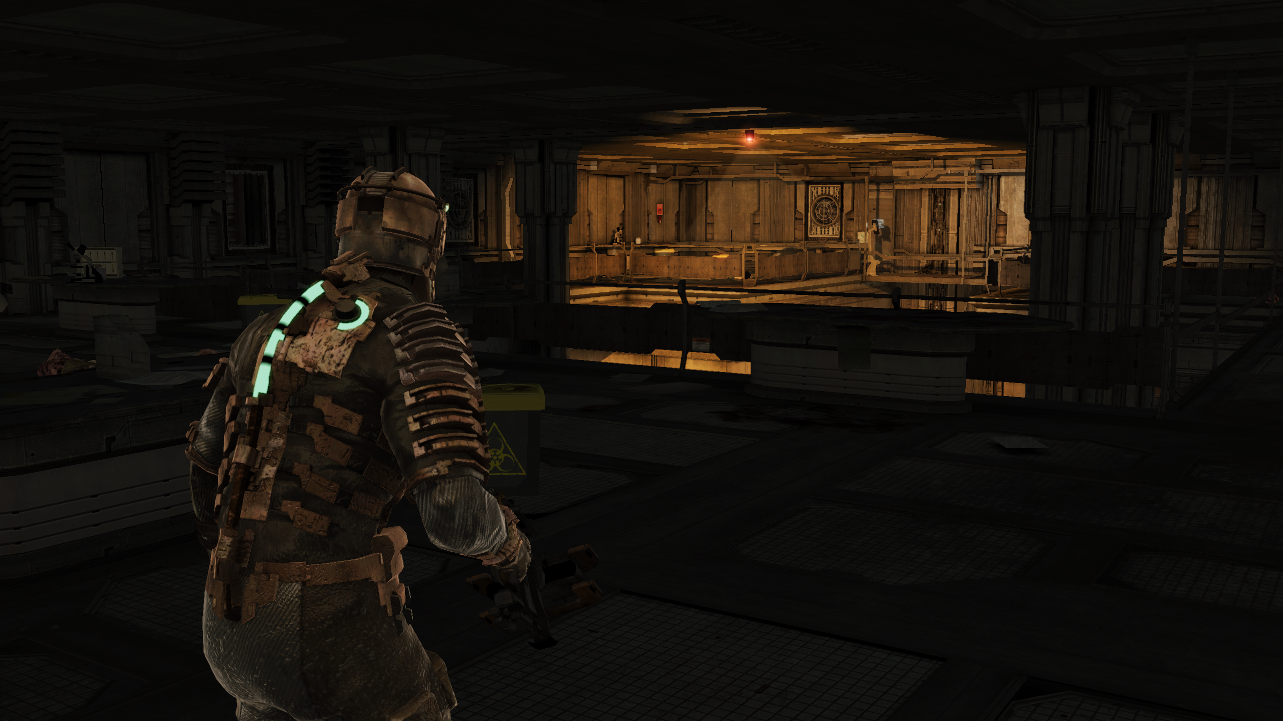 The Ishimura&rsquo;s med bay enters lockdown in Dead Space.