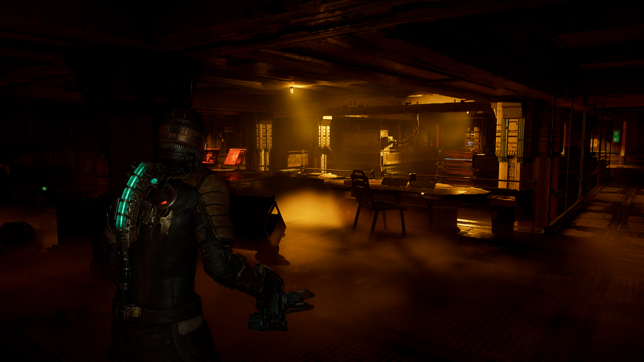 The Ishimura&rsquo;s med bay enters lockdown in the Dead Space remake.