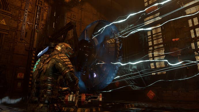 Isaac uses Stasis to slow and disable tethers in Dead Space