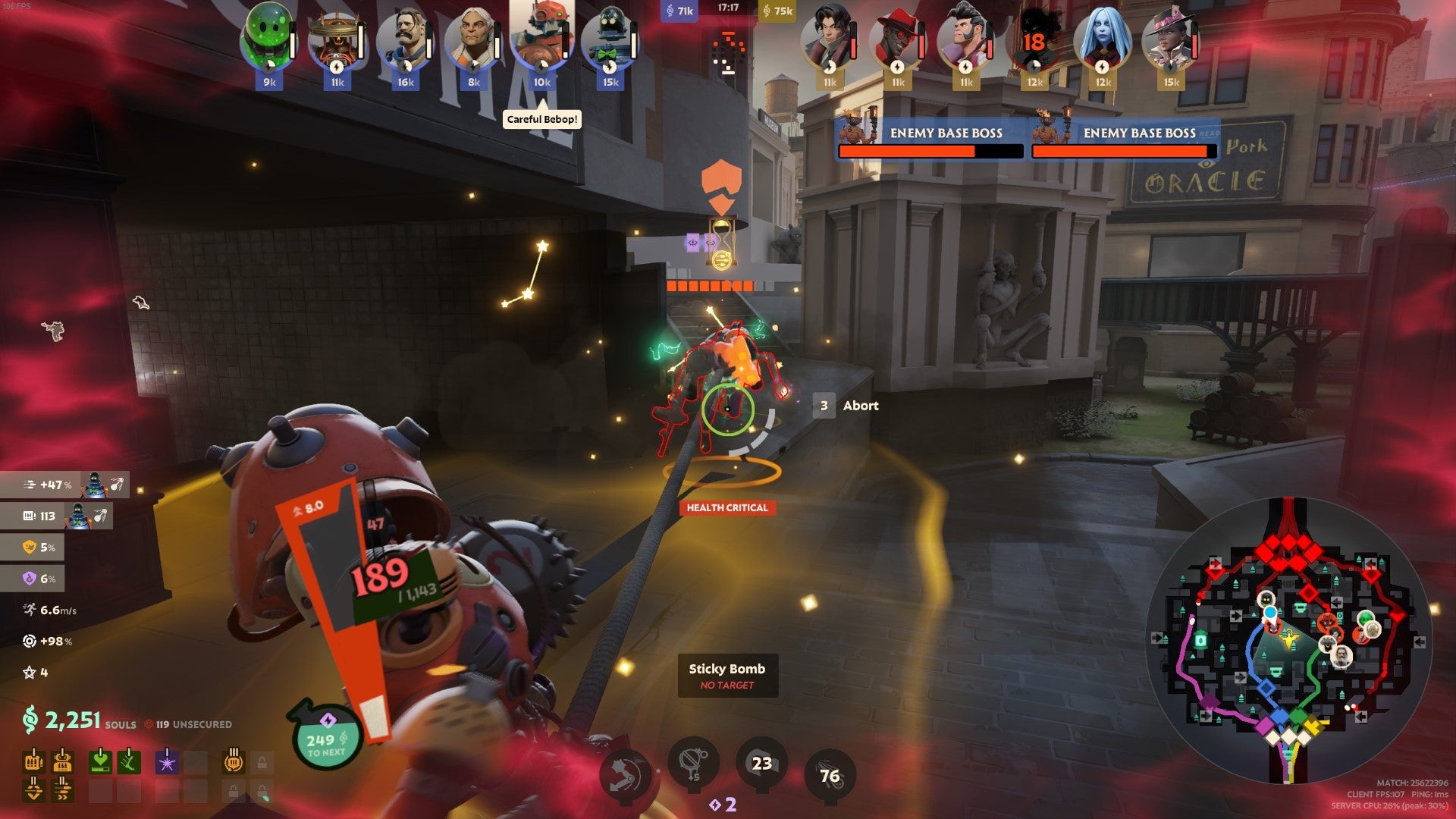 In a Deadlock match, Bebop hooks and pulls in an enemy Wraith. - 7