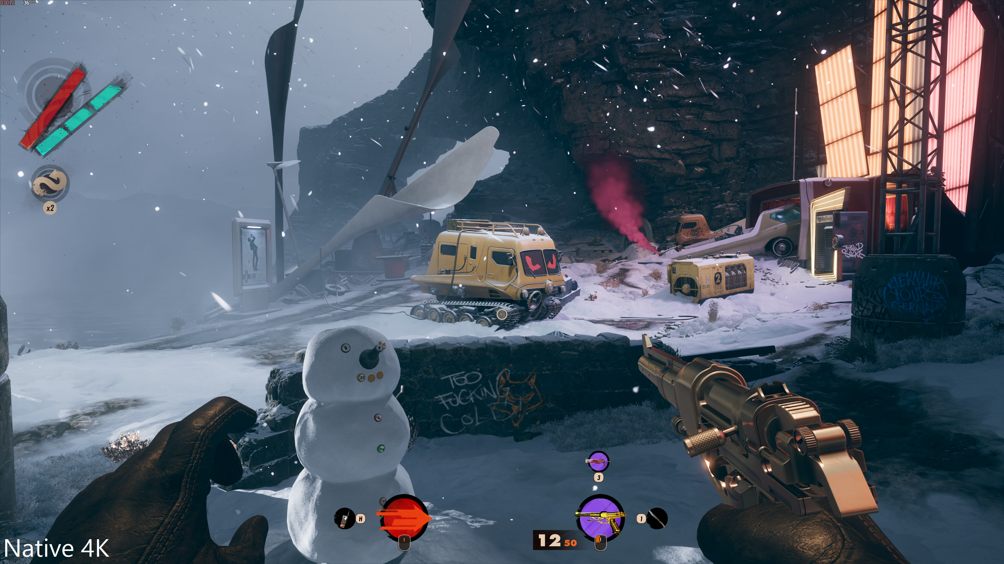 Deathloop running at native 4K, without upscaling.