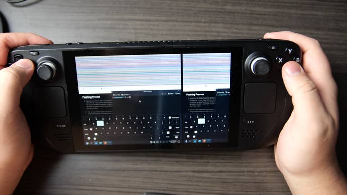 corrupted screen with deckhd