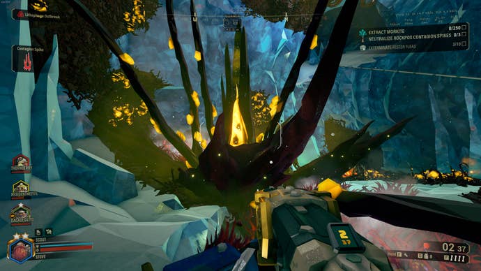 Observing a Rockpox Contagion Spike in Deep Rock Galactic Season 3.