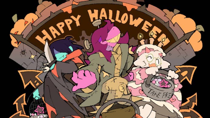 Deltarune Halloween artwork