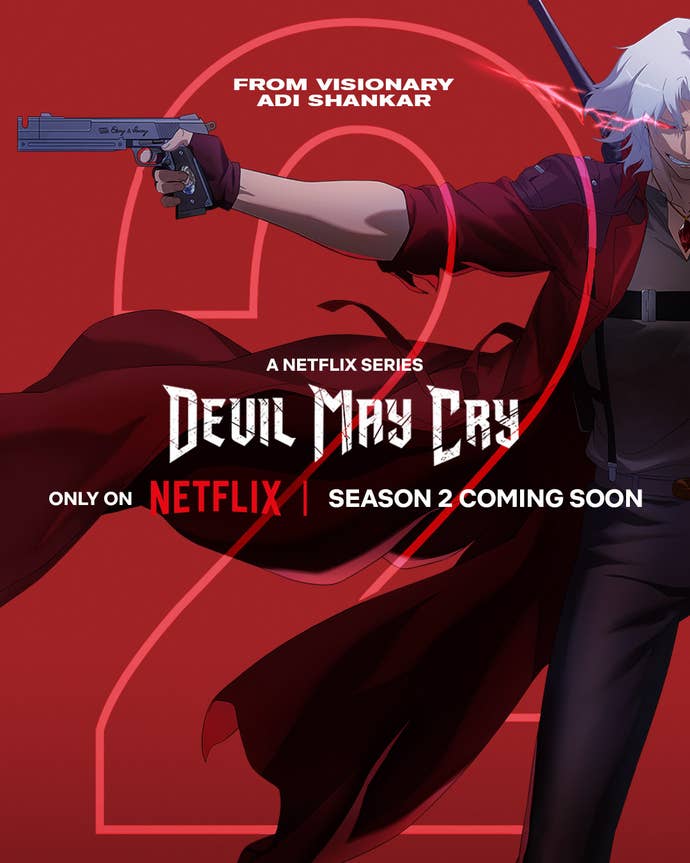 Devil May Cry season two announcement infographic