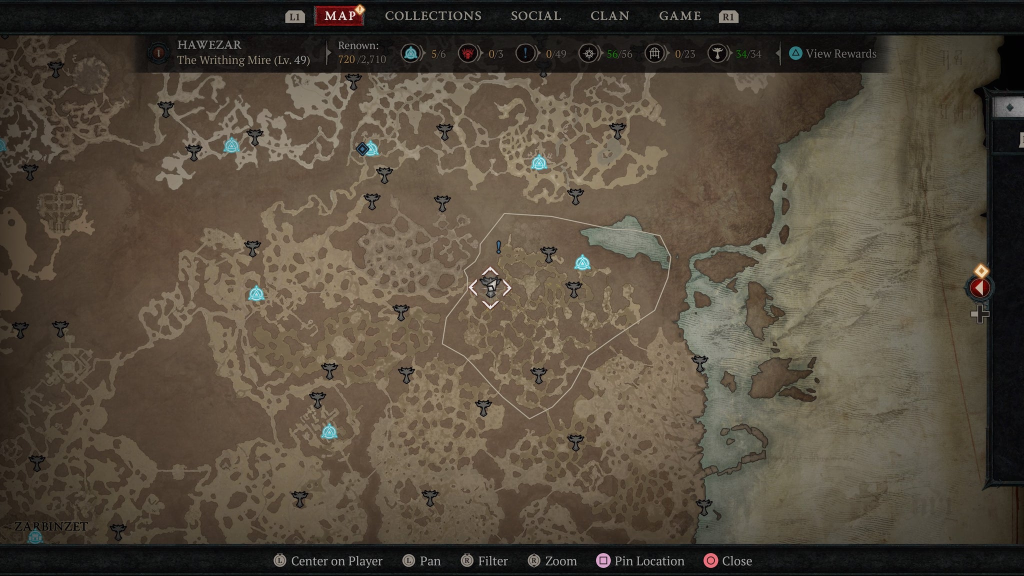 Writhing Mire altar 1 Diablo 4 - 120