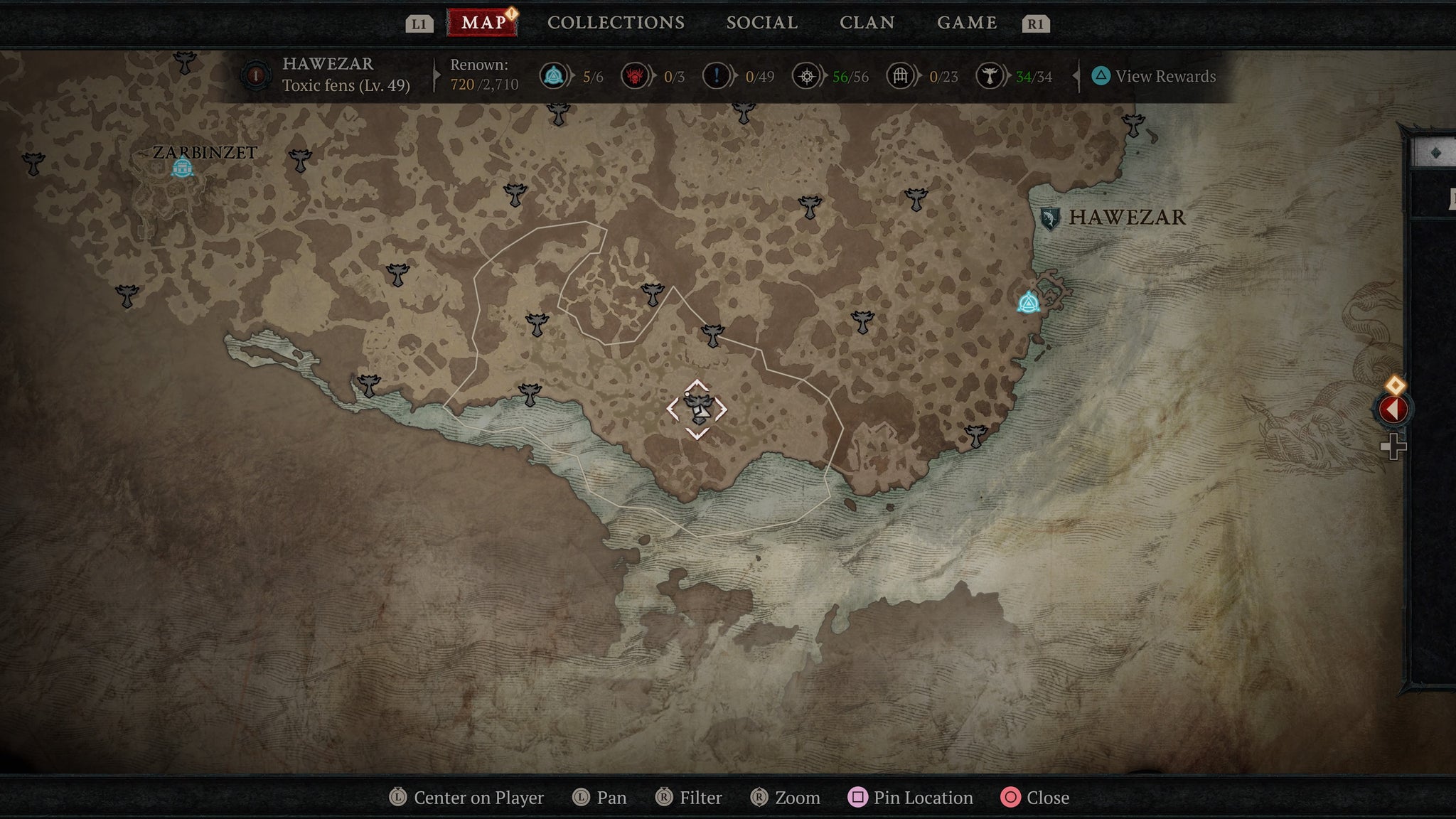 Toxic Fens altar 1 Diablo 4 - 124