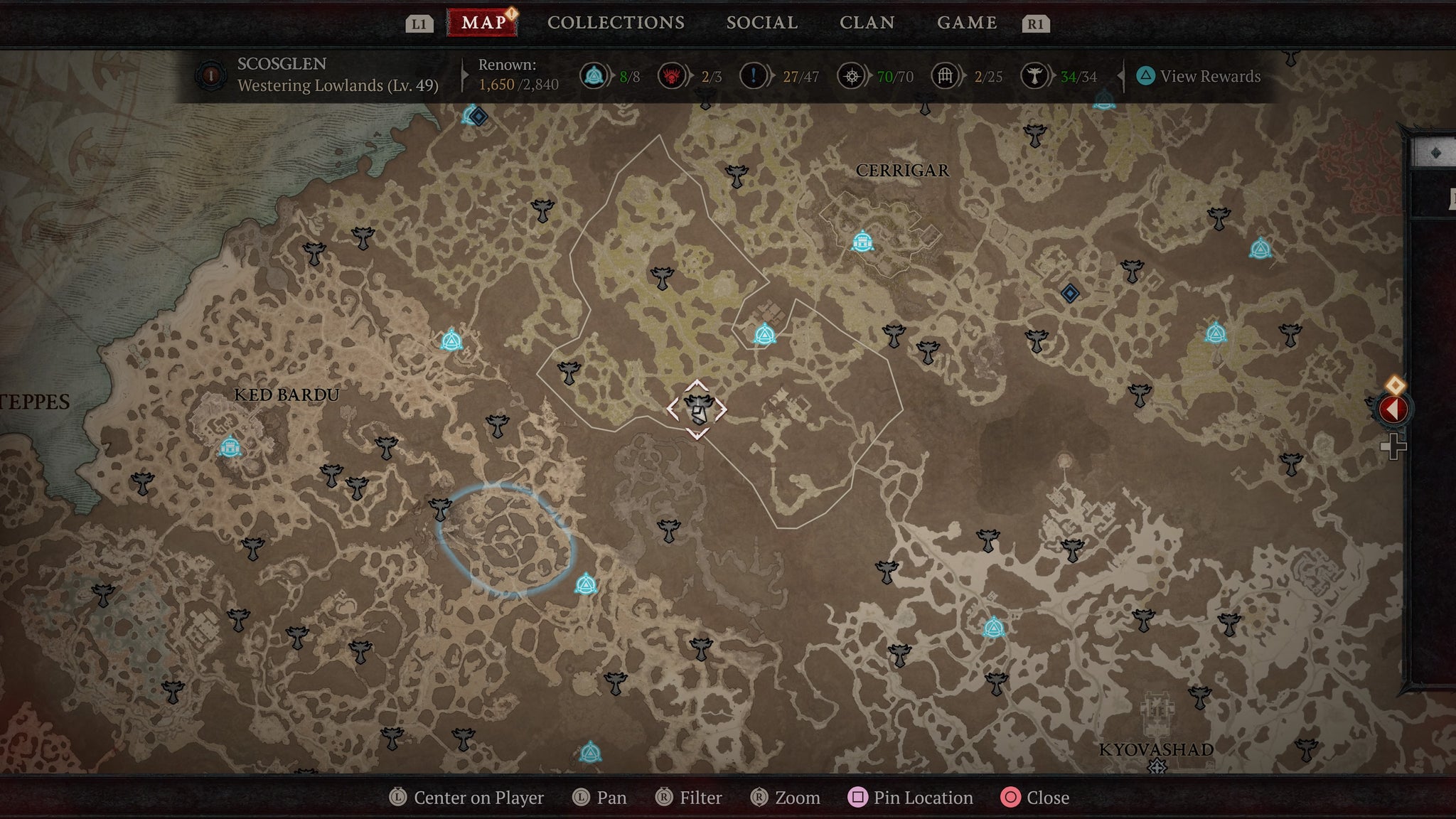 Westering Lowlands altar 3 Diablo 4 - 65