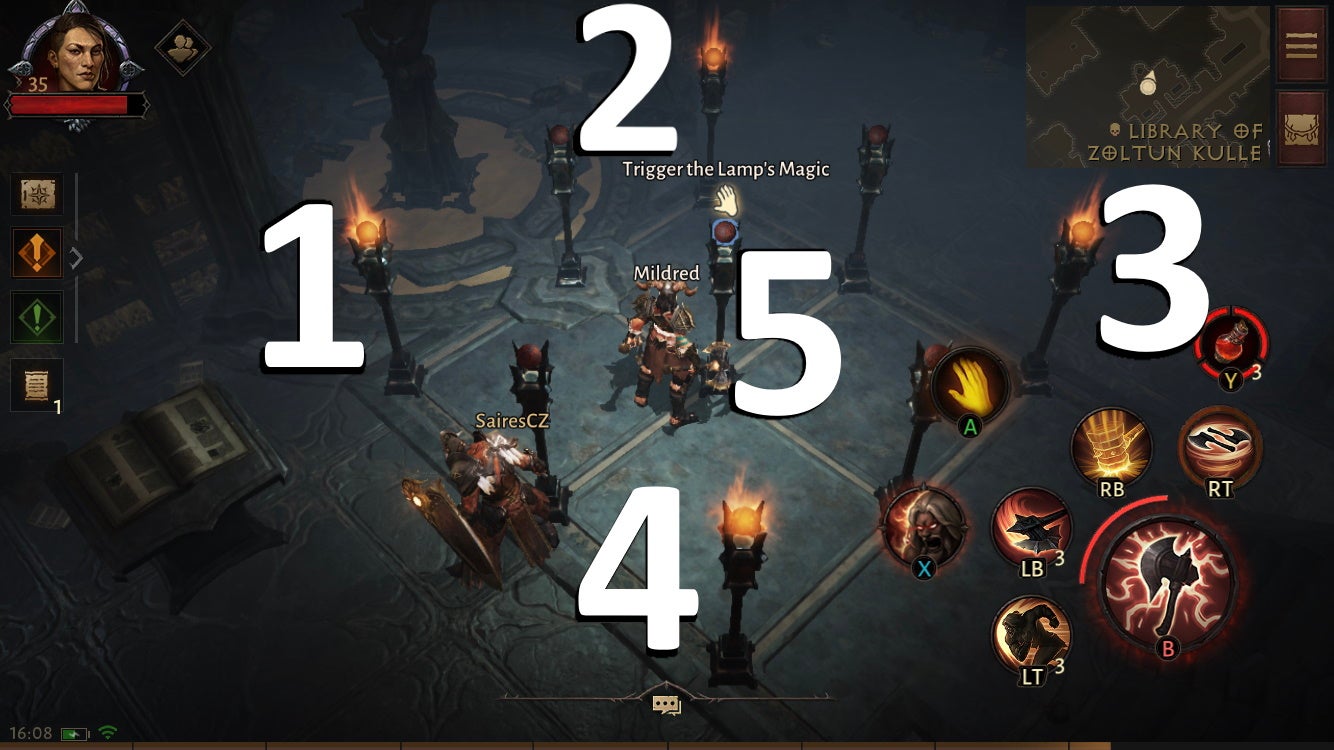 How to light all nine lamps in Diablo Immortal to solve Lost