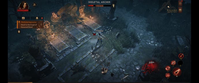 Diablo Immortal running in ultrawide resolution.