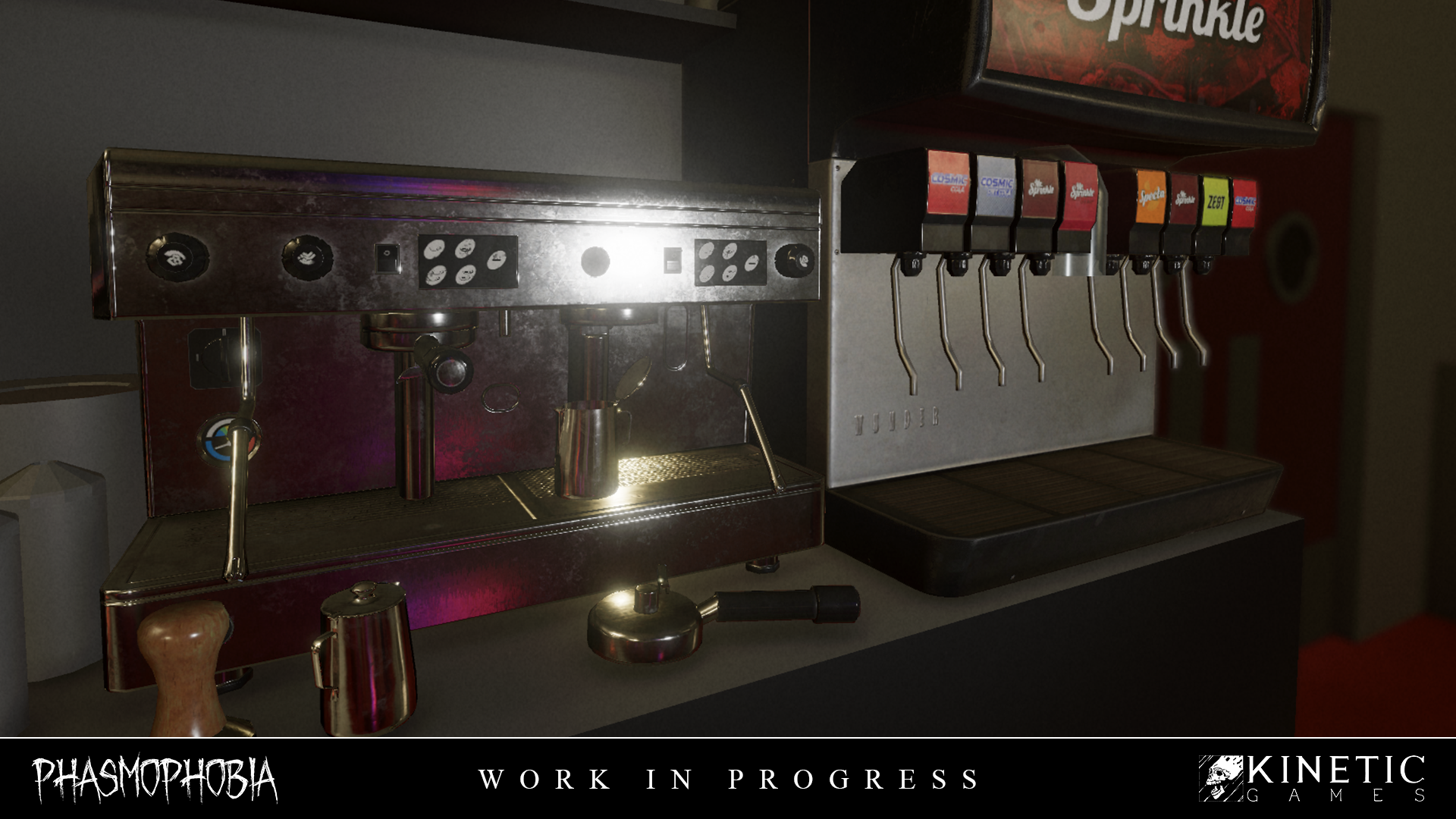 Concept art for Phasmophobia's Nell's Diner map