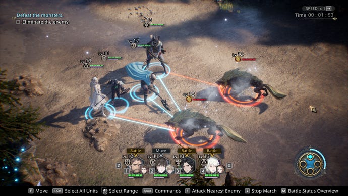 Warriors fight two wolves in The Diofield Chronicle