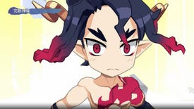 An image of Fuji looking into the camera from Disgaea 7